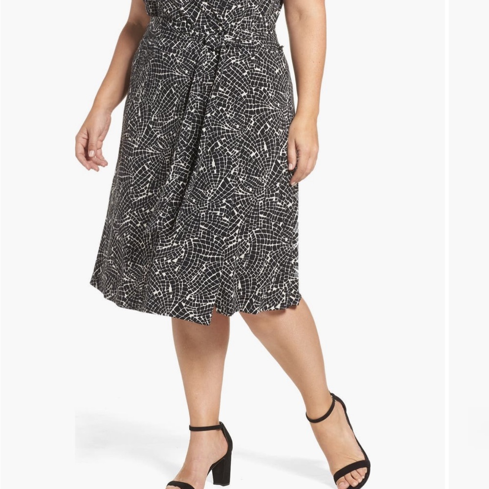 Vince Camuto Modern Mosaic Wrap Dress